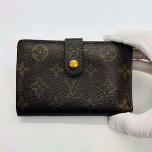 Louis Vuitton Compact Gold Kiss lock wallet